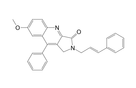 2-Cinnamyl-7-methoxy-9-phenyl-1H-pyrrolo[3,4-b]quinolin-3(2H)-one