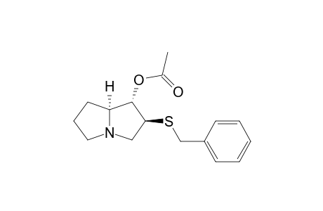 1H-Pyrrolizin-1-ol, hexahydro-2-[(phenylmethyl)thio]-, acetate (ester), (1.alpha.,2.beta.,7a.alpha.)-(.+-.)-