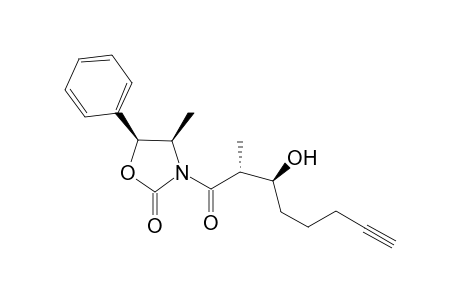 (4R,5S,2'R,3'S)-3-(3'-Hydroxy-2'-methyl-7'-octyoyl)-5-phenyl-4-methyl-2-oxazolidinone