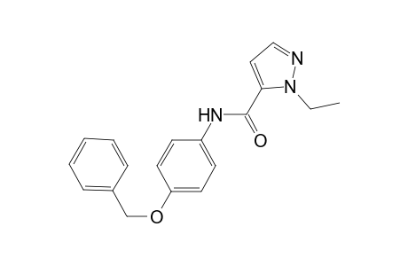 N-[4-(benzyloxy)phenyl]-1-ethyl-1H-pyrazole-5-carboxamide