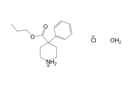 4-phenylisonipecotic acid, propyl ester, hydrochloride, hydrate