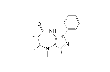 3,4,5,6-Tetramethyl-1-phenyl-4,5,6,8-tetrahydropyrazolo[3,4-b][1,4]diazepin-7(1H)-one