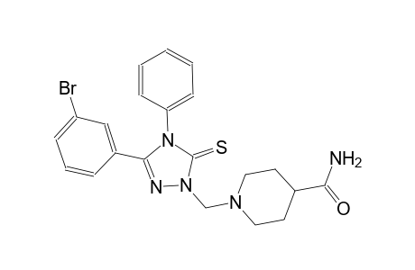 1-{[3-(3-bromophenyl)-4-phenyl-5-thioxo-4,5-dihydro-1H-1,2,4-triazol-1-yl]methyl}-4-piperidinecarboxamide