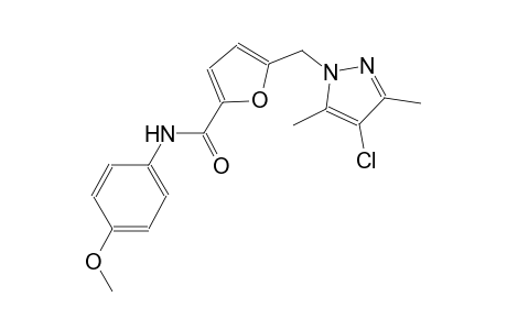 5-[(4-chloro-3,5-dimethyl-1H-pyrazol-1-yl)methyl]-N-(4-methoxyphenyl)-2-furamide