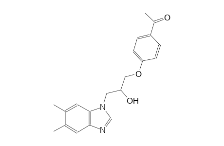 ethanone, 1-[4-[3-(5,6-dimethyl-1H-benzimidazol-1-yl)-2-hydroxypropoxy]phenyl]-