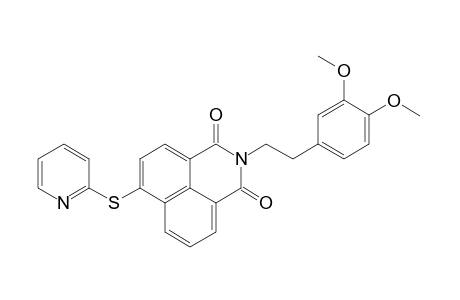 N-(3,4-dimethoxyphenethyl)-4-[(2-pyridyl)thio]naphthalimide