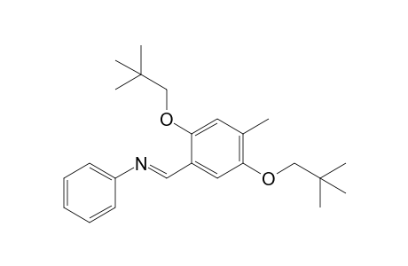 (E)-4-Methyl-2,5-bis(2,2-dimethylpropyloxy)-N-phenylbenzaldimine