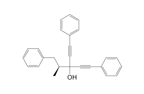 (S)-4-Methyl-1,5-diphenyl-3-(phenylethynyl)pent-1-yn-3-ol