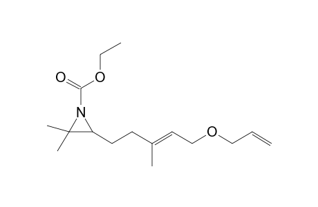 (E)-1-(Ethoxycarbonyl)-2,2-dimethyl-3-[5-(2-propenyl)oxy]-3-methyl-3-pentenyl)aziridine