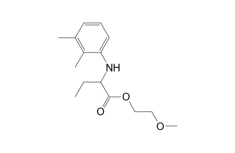 Butanoic acid, 2-(2,3-dimethylphenylamino)-, 2-methoxyethyl ester