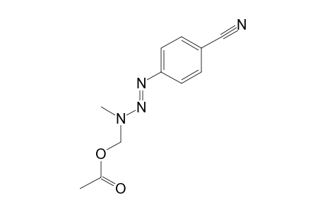 p-[3-(hydroxymethyl)-3-methyl-1-triazeno]benzonitrile, acetate