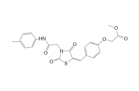 methyl [4-((E)-{2,4-dioxo-3-[2-oxo-2-(4-toluidino)ethyl]-1,3-thiazolidin-5-ylidene}methyl)phenoxy]acetate