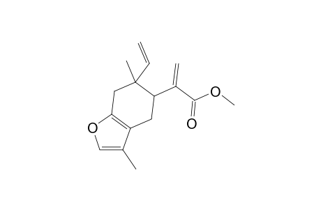 5-Benzofuranacetic acid, 6-ethenyl-4,5,6,7-tetrahydro-3,6-dimethyl-.alpha.-methylene-, methyl ester