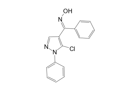 (E)-(5-CHLORO-1-PHENYL-1H-PYRAZOL-4-YL)-PHENYL-METHANONE-OXIME