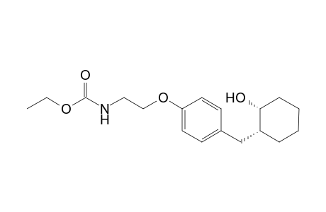 Ethyl N-[2-[4-[[(1R,2R)-2-hydroxycyclohexyl]methyl]phenoxy]ethyl]carbamate