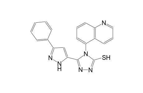 4H-1,2,4-triazole-3-thiol, 5-(3-phenyl-1H-pyrazol-5-yl)-4-(5-quinolinyl)-