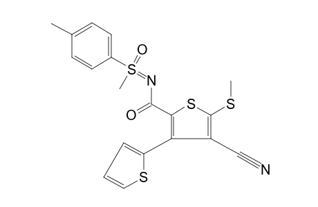 N-[4-cyano-5-(methylthio)-3-(2-thienyl)-2-thenoyl]-S-methyl-S-p-tolylsulfoximine
