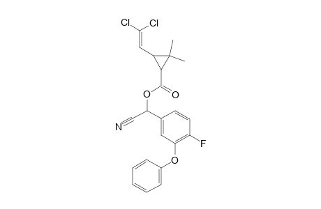 .alpha.-Cyano-3-phenoxy-4-fluorobenzyl 2,2-dimethyl-3-(2,2-dichloroethenyl)cyclopropanecarboxylate