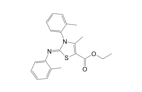 5-(Ethoxycarbonyl)-2-(o-tolylimino)-3-o-tolyl-4-methyl-2,3-dihydrothiazole