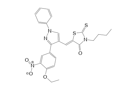 4-thiazolidinone, 3-butyl-5-[[3-(4-ethoxy-3-nitrophenyl)-1-phenyl-1H-pyrazol-4-yl]methylene]-2-thioxo-, (5Z)-