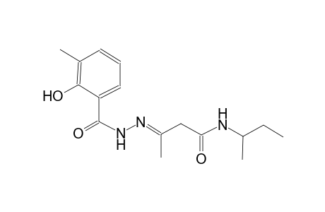 benzoic acid, 2-hydroxy-3-methyl-, 2-[(E)-1-methyl-3-[(1-methylpropyl)amino]-3-oxopropylidene]hydrazide