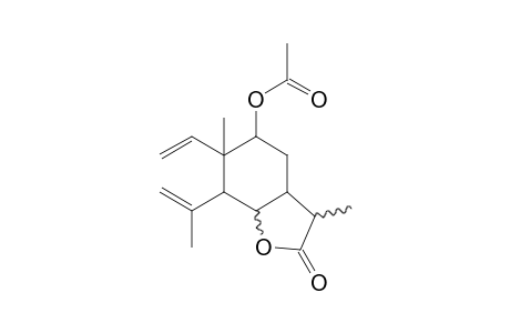 9.beta.-Acetoxy-Elema-1,3-dien-5.alpha.,6.beta.,11.beta.-H-12,6-olide