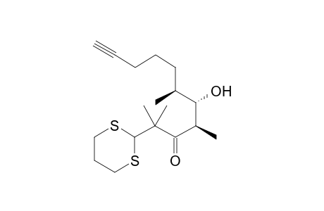 (4R,5S,6S)-2-(1,3-dithian-2-yl)-2,4,6-trimethyl-5-oxidanyl-undec-10-yn-3-one