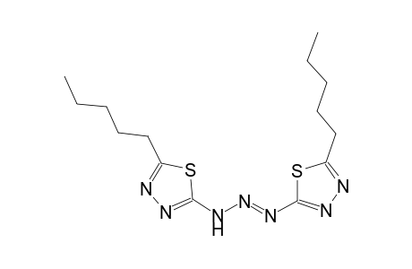 1,3,4-thiadiazole, 2-pentyl-5-[(1E)-3-(5-pentyl-1,3,4-thiadiazol-2-yl)-1-triazenyl]-