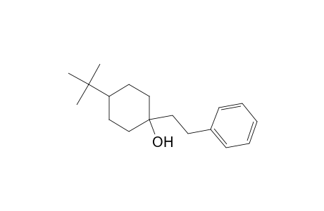 4-tert-Butyl-1-(2-phenylethyl)cyclohexanol