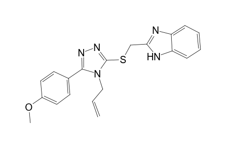 2-({[4-allyl-5-(4-methoxyphenyl)-4H-1,2,4-triazol-3-yl]sulfanyl}methyl)-1H-benzimidazole