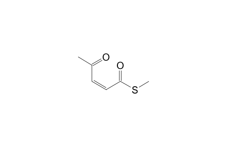 Methyl (Z)-4-oxo-2-pententhioate
