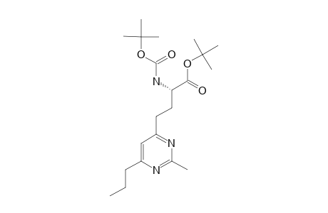 (S)-ALPHA-TERT.-BUTOXYCARBONYLAMINO-GAMMA-(2-METHYL-6-PROPYLPYRIMIDIN-4-YL)-BUTYRIC-ACID-ALPHA-TERT.-BUTYLESTER