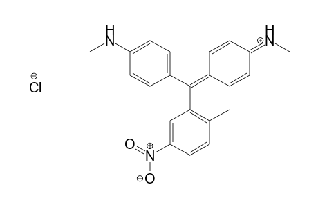 p-Toluidine, N-methyl-alpha-[4-methylimino)-2,5-cyclohexadien-1-ylidene]-alpha-(5-nitro-o-tolyl)-, hydrochloride