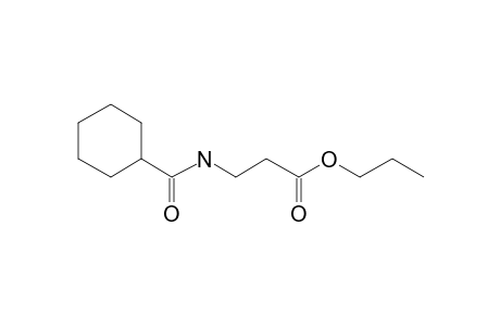 .beta.-Alanine, N-cyclohexylcarbonyl-, propyl ester