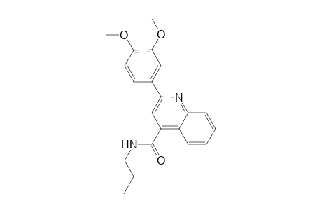 2-(3,4-dimethoxyphenyl)-N-propyl-4-quinolinecarboxamide