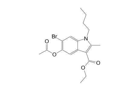 5-Acetoxy-6-bromo-1-butyl-2-methyl-indole-3-carboxylic acid ethyl ester