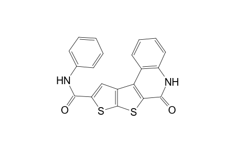 6-Oxo-5,6-dihydro-7,8-dithia-5-aza-pentaleno[1,2-a]naphthalene-9-carboxylic acid phenylamide