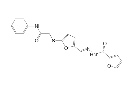 2-({5-[(2-furoylhydrazono)methyl]-2-furyl}sulfanyl)-N-phenylacetamide