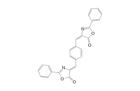 1,4-Bis[5(4H)-oxo-2-phenyloxazol-4-ylidenemethyl]benzene
