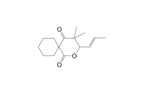 4,4-Dimethyl-3-[(1E)-1-propenyl]-2-oxaspiro[5.5]undecane-1,5-dione