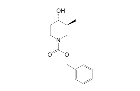(3S,4S)-4-Hydroxy-3-methyl-piperidine-1-carboxylic acid benzyl ester