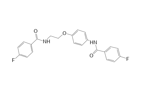 4-fluoro-N-(4-{2-[(4-fluorobenzoyl)amino]ethoxy}phenyl)benzamide