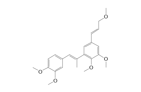 2,3,3',4'-Tetramethoxy-5-(3-methoxyprop-1-enyl)-.alpha.-methylstilbene