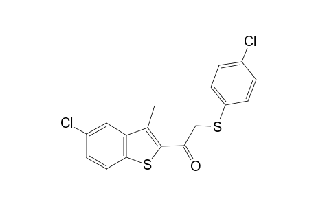 5-chloro-3-methylbenzo[b]thien-2-yl-[(p-chlorophenyl)thio]methyl ketone