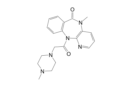 5-Methyl-11-[2-(4-methyl-1-piperazinyl)-1-oxoethyl]-6-pyrido[2,3-b][1,4]benzodiazepinone