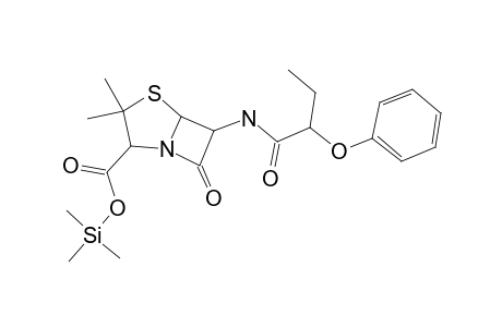 Trimethylsilyl 3,3-dimethyl-7-oxo-6-[(2-phenoxybutanoyl)amino]-4-thia-1-azabicyclo[3.2.0]heptane-2-carboxylate