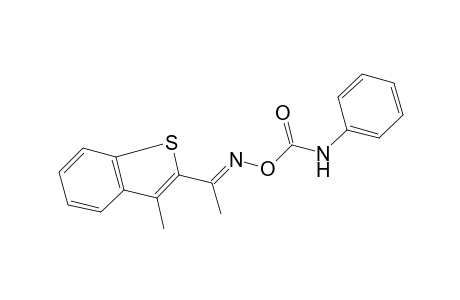 methyl 3-methylbenzo[b]thien-2-yl ketone, O-(phenylcarbamoyl)oxime