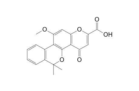 6,6-dimethyl-11-methoxy-4-oxo-4H,6H[2]benzopyrano-[3,4-f][1]benzopyran-2-carboxylic acid