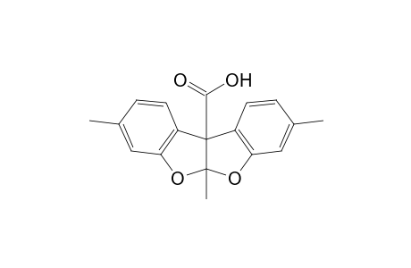 5a,10b-dihydro-3,5a,8-trimethylbenzofuro[2,3-b]benzofuran-10b-carboxylic acid