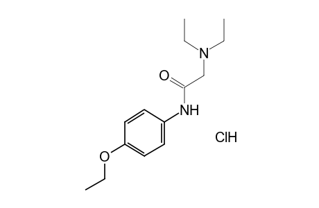 2-(diethylamino)-p-acetophenetidide, monohydrochloride
